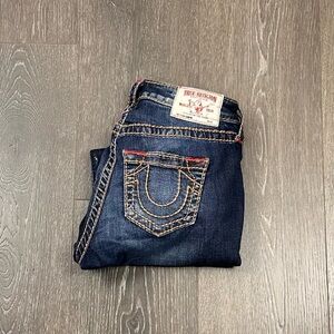 True Religion Curvy Skinny Big T Capri Sz 26